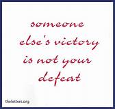 don't envy victory